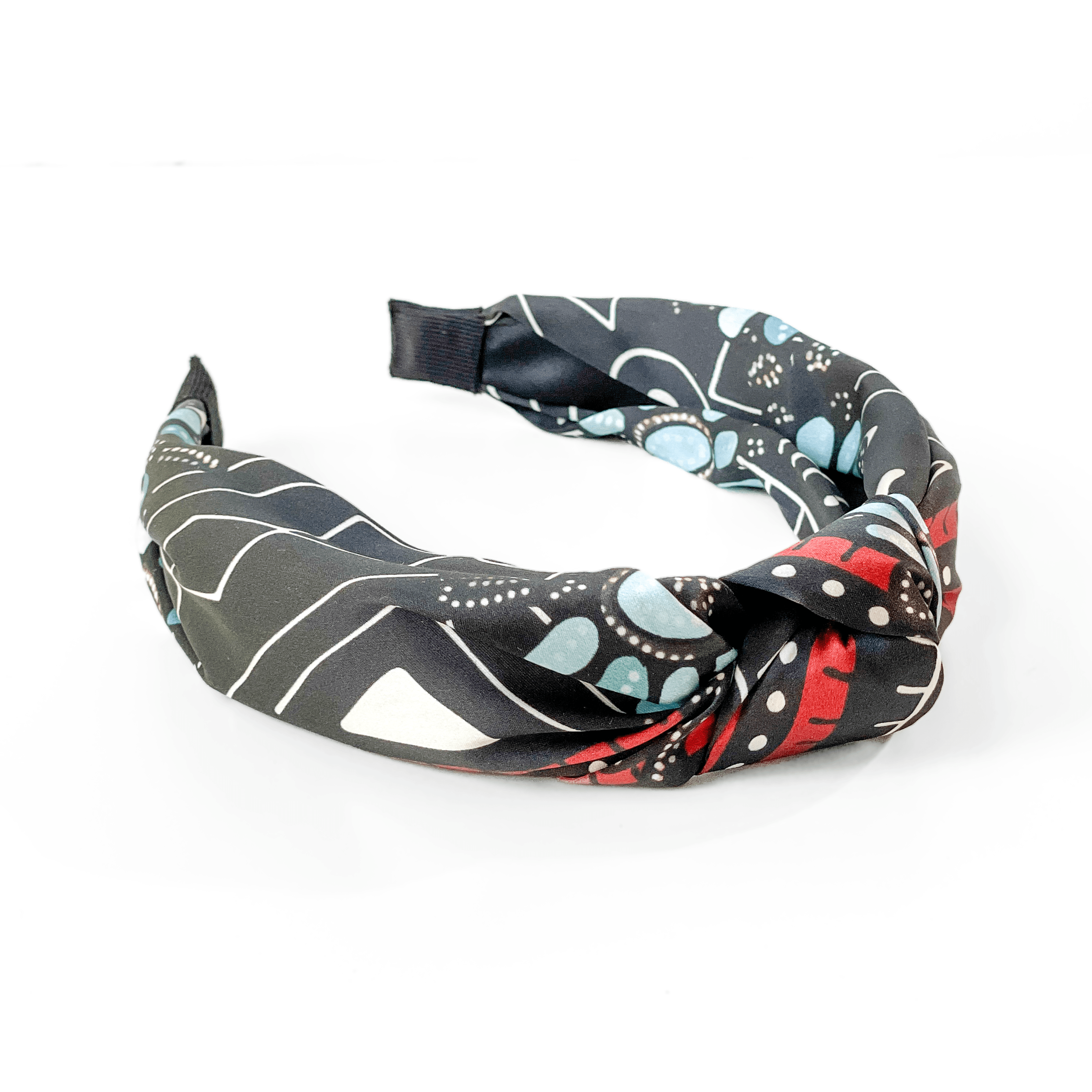 The Dakota Silk Knotted Headband - CB Grey