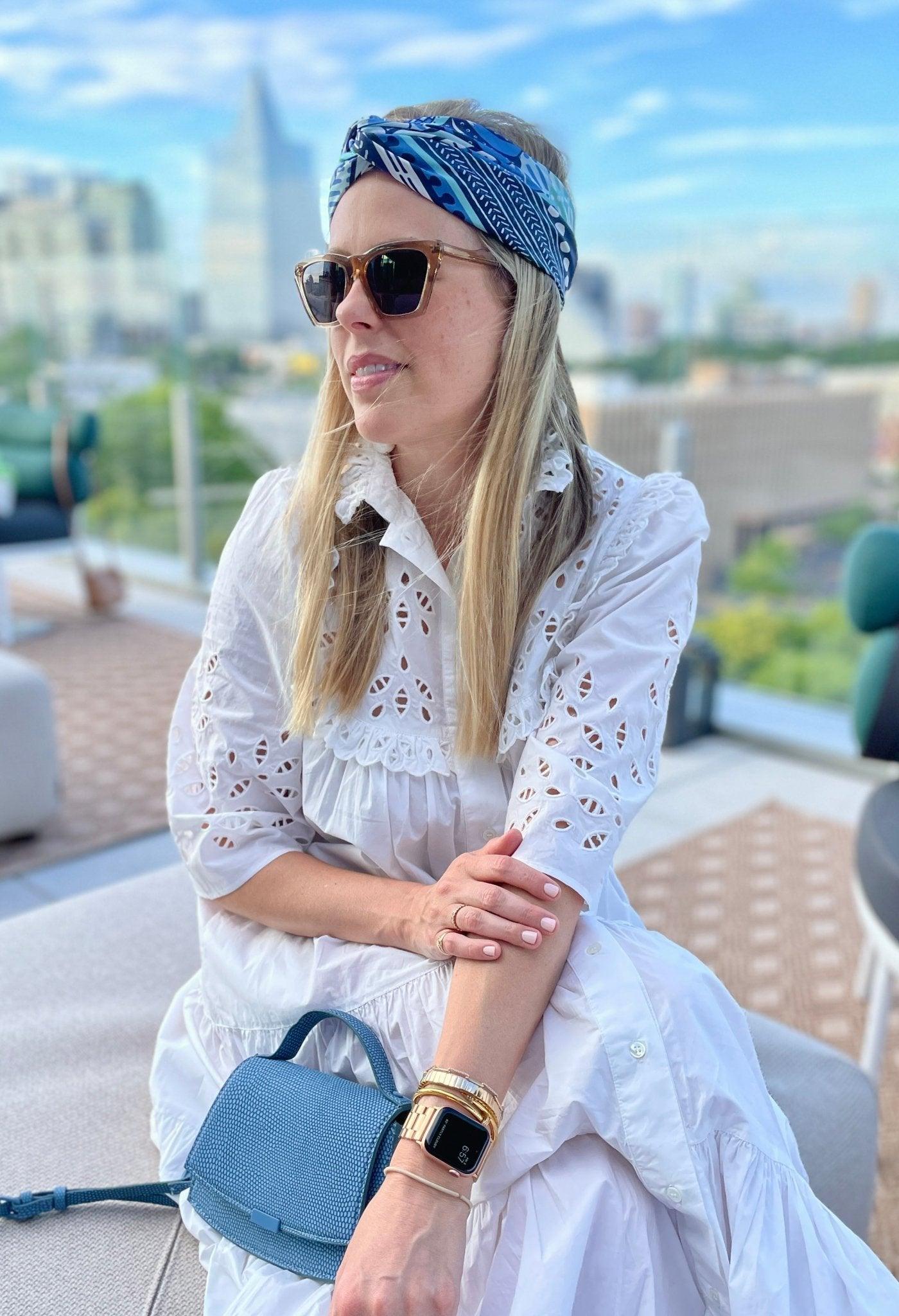 The Annie Silk Scarf - CB Grey - Scarf
