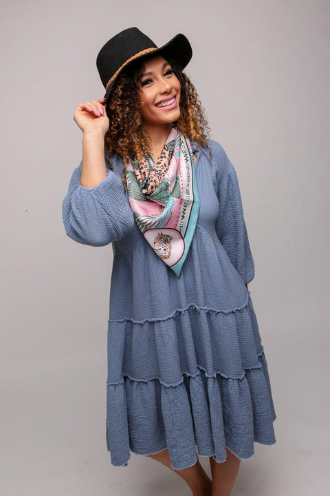 CB Grey - The Aubree Silk Scarf