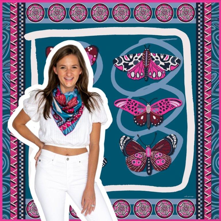 CB Grey - The Belle Silk Scarf