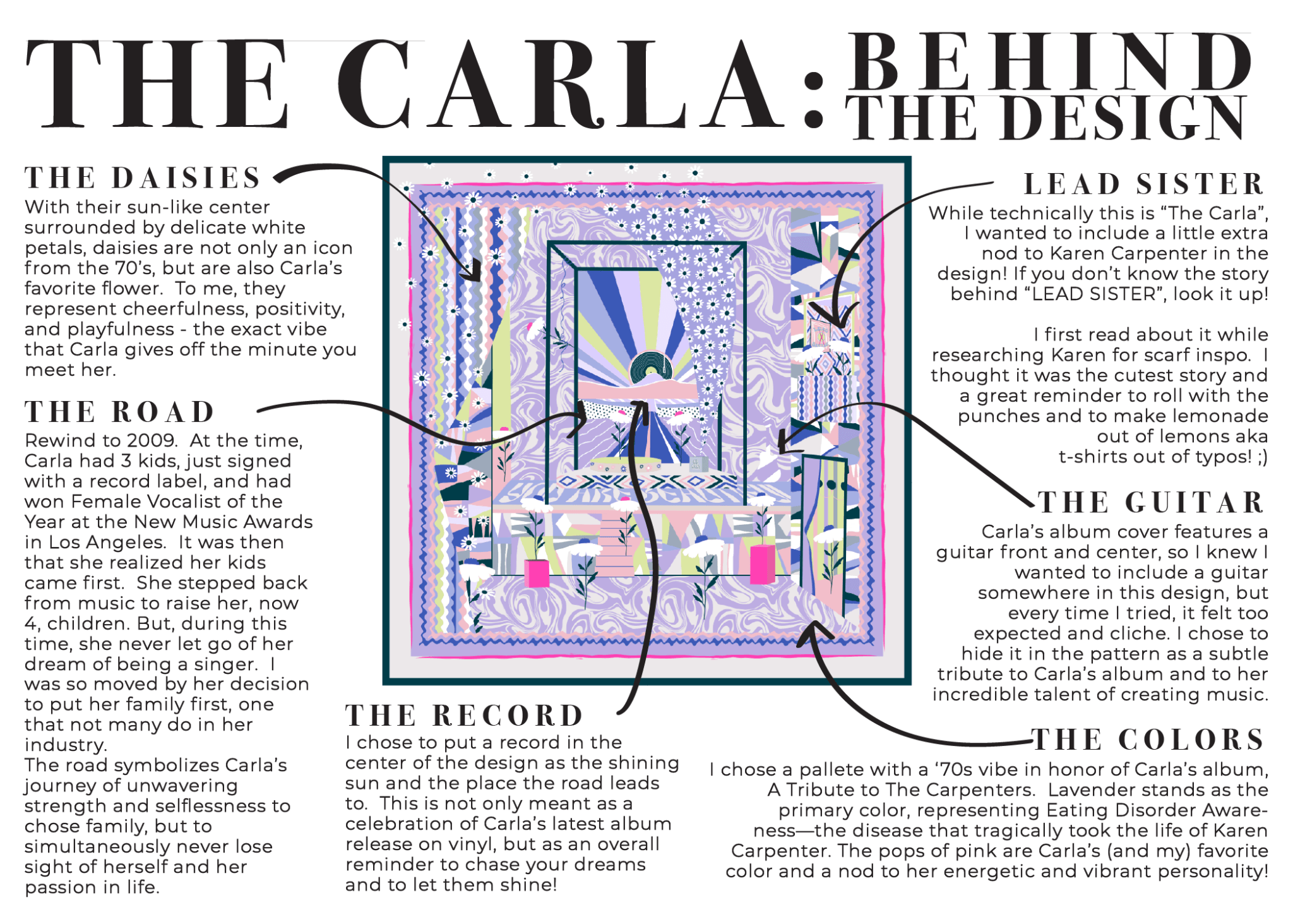 The Carla Silk Scarf - CB Grey - Scarf