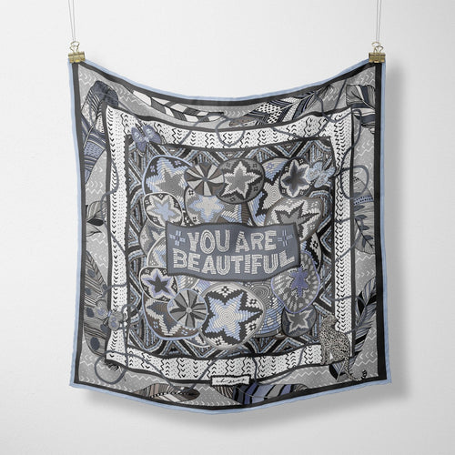 CB Grey - The Coco Silk Scarf