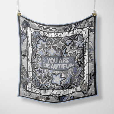 CB Grey - The Coco Silk Scarf