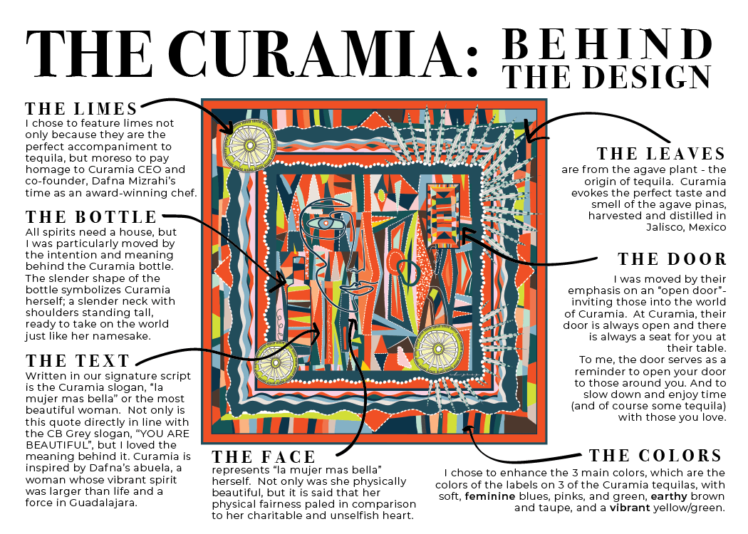 CB Grey - The Curamia Silk Scarf