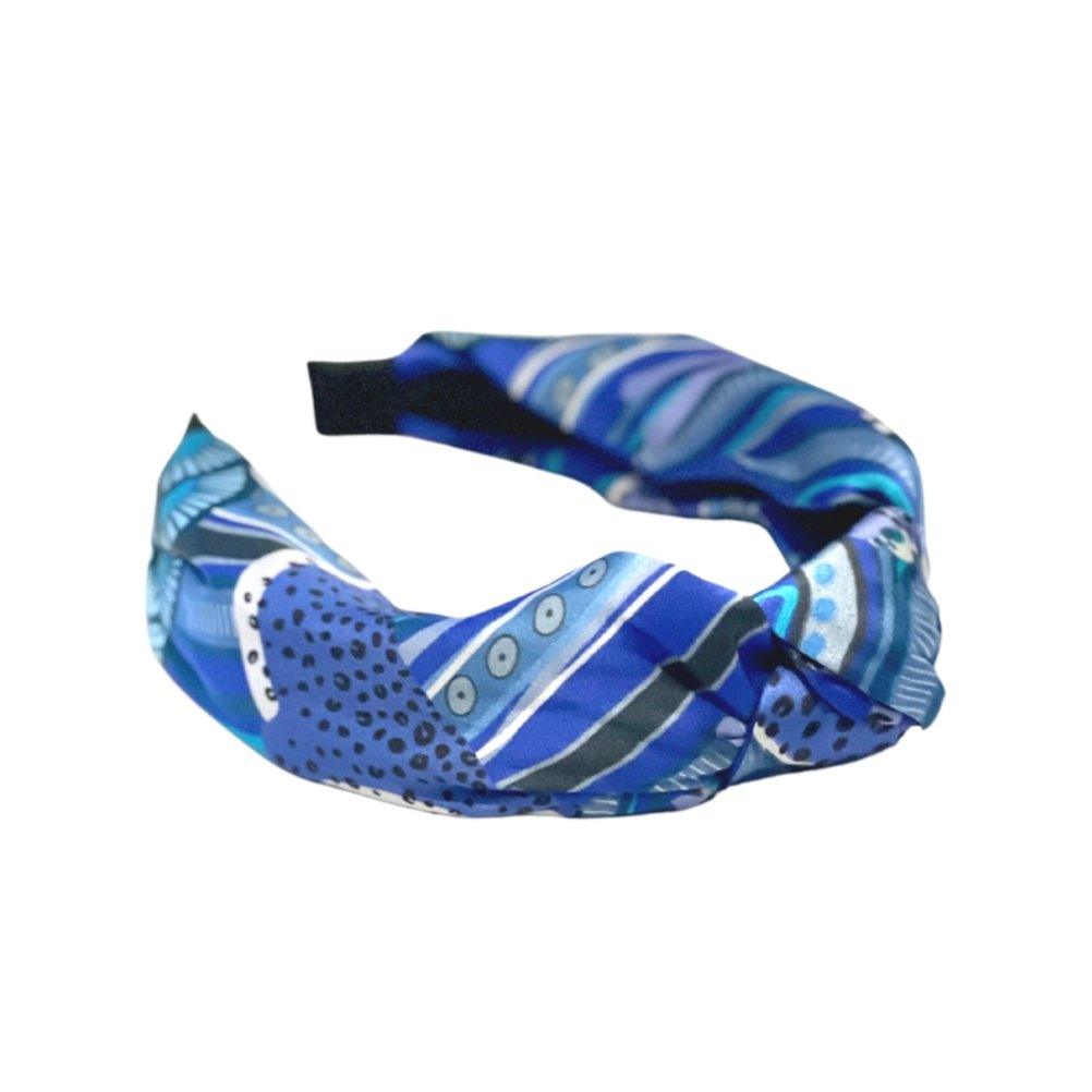 CB Grey - The Harper Silk Knotted Headband