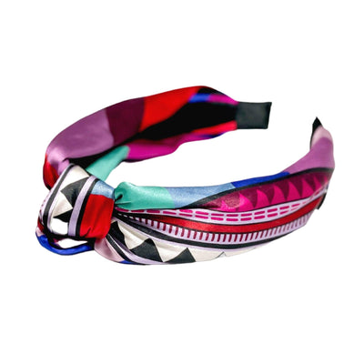 CB Grey - The Kathy Silk Knotted Headband